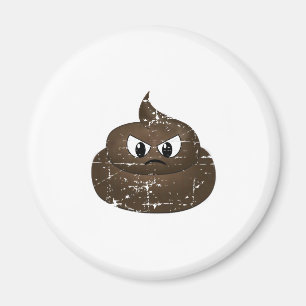 Aimant Poop de dessin en colère
