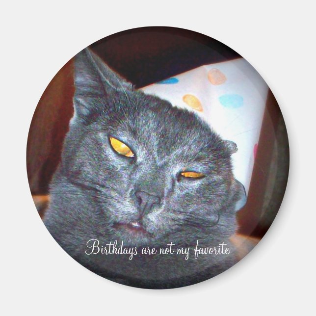 Aimant Pooper d'anniversaire (Devant)