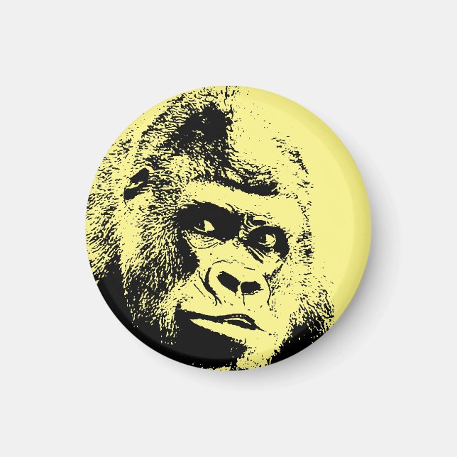 Aimant Pop Art Gorilla (Devant)