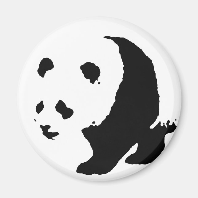 Aimant Pop Art Panda (Devant)