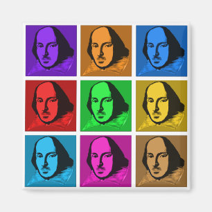 Aimant Pop Art Shakespeare