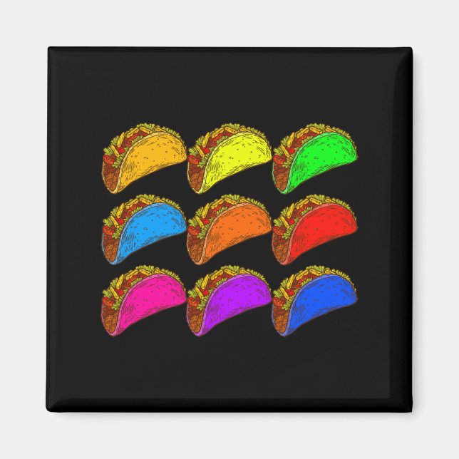 Aimant Pop Art Taco (Devant)