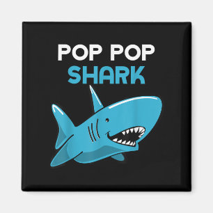 Aimant Pop-pop requin drôle Famille Grand-père Poppop