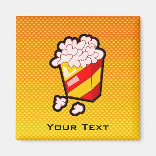 Aimant Popcorn orange jaune