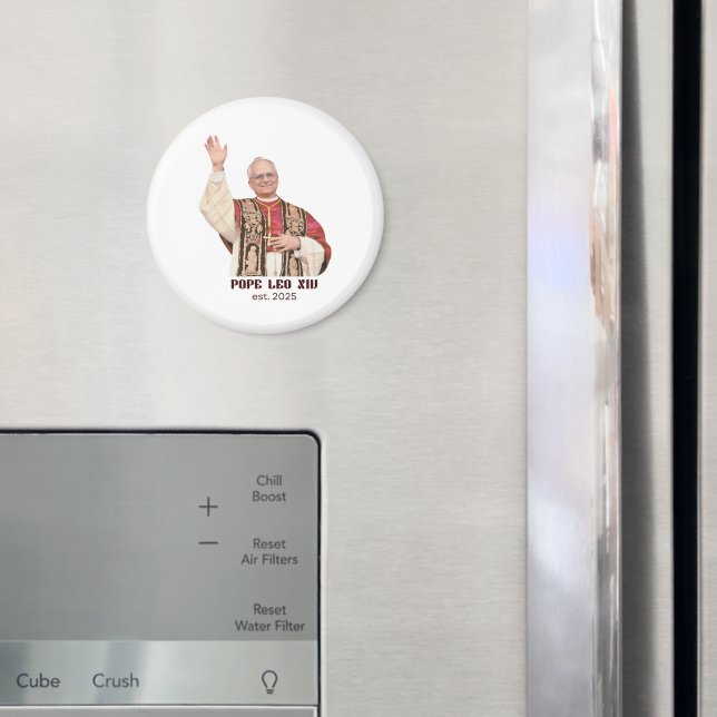Aimant Pope Leo XIV Est 2025 Commemorative (In situ (réfrigérateur))