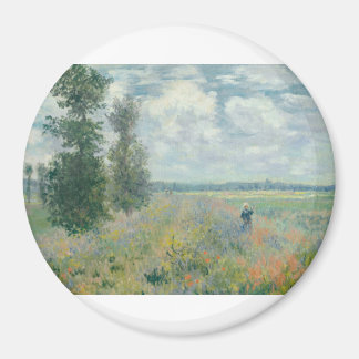 Aimant Poppy Fields near Argenteuil by Claude Monet