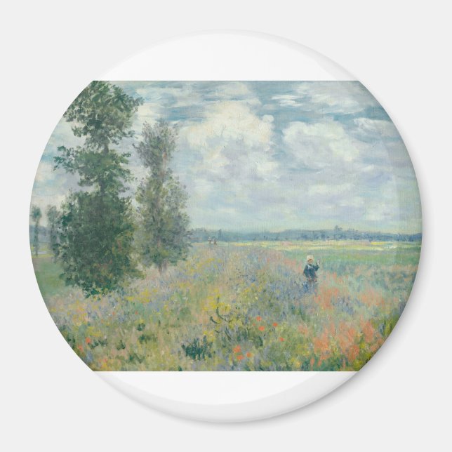 Aimant Poppy Fields near Argenteuil by Claude Monet (Devant)
