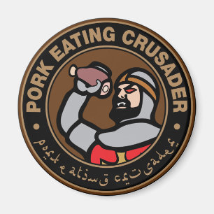 Aimant Porc mangeant le croisé