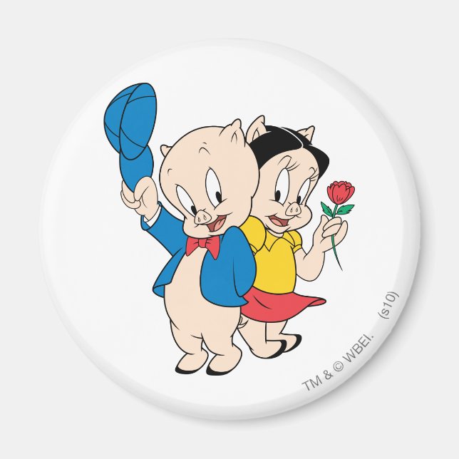 Aimant Porky Pig and Petunia (Devant)
