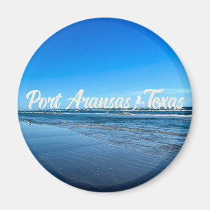 Aimant Port Aransas Texas Côte Océan Vagues Photographie