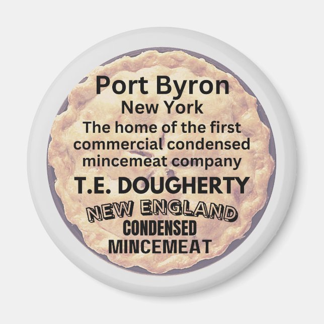 Aimant Port Byron, New York Maison du Mincemeat commercia (Devant)