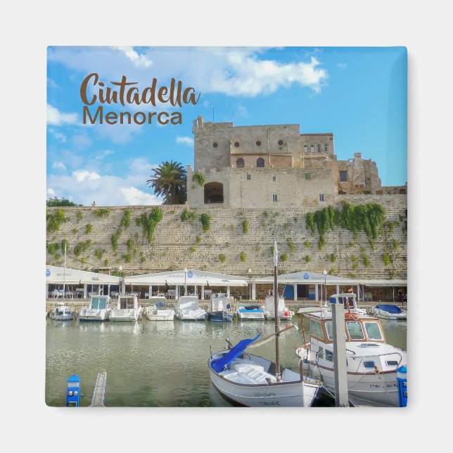 Aimant Port de Minorque de Ciutadella Souvenir (Devant)