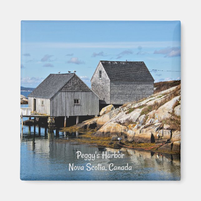 Aimant Port de Peggy, Nouvelle-Écosse, Canada (Devant)