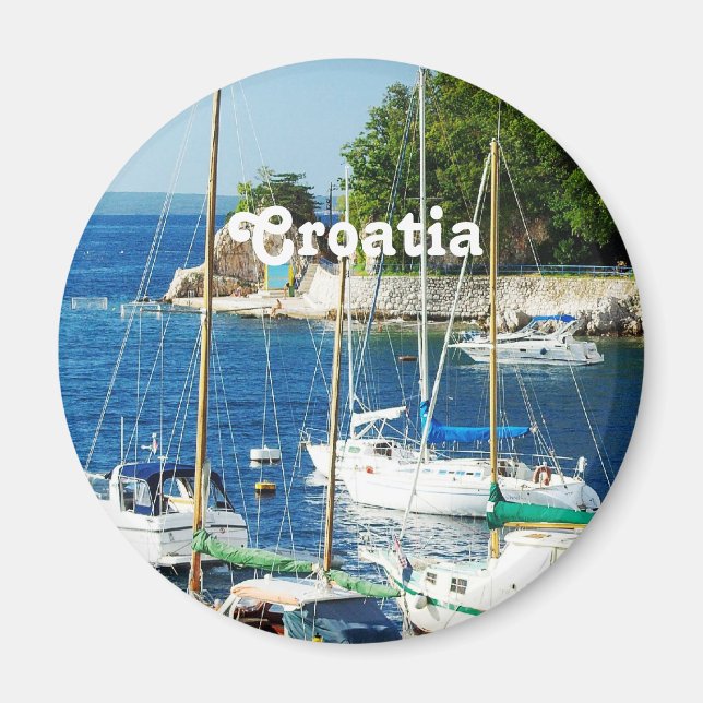 Aimant Port en Croatie (Devant)