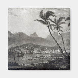 Aimant Port Louis "Vues sur l'île Maurice" par