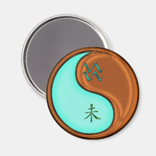 Aimant Porte-clés Aquarius & Wood Goat