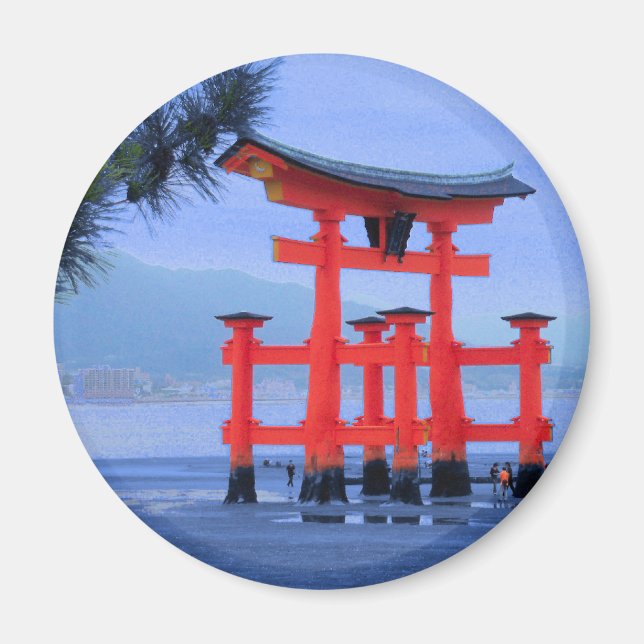 Aimant Porte de Miyajima Torii Japon (Devant)