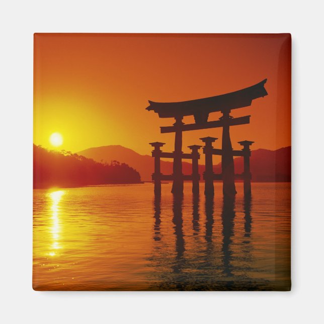 Aimant Porte O-Torii, Sanctuaire Itsukushima, Miyajima, (Devant)