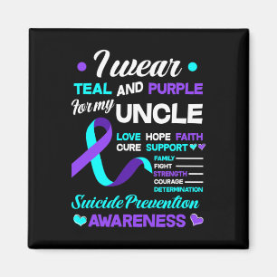 Aimant Porter Turquoise Et Violet Pour Mon Oncle Suicide 
