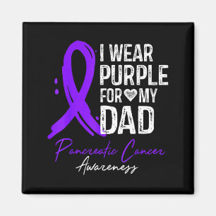 Aimant Portez du Violet pour Papa T-shirt Cancer du Pancr