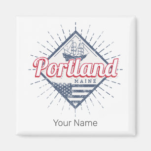 Aimant Portland Maine City États-Unis Vintage USA