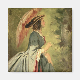 Aimant Portrait d'Anna, la fille de l'artiste, 1860