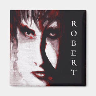 Aimant Portrait d'art d'un homme de musique gothique post