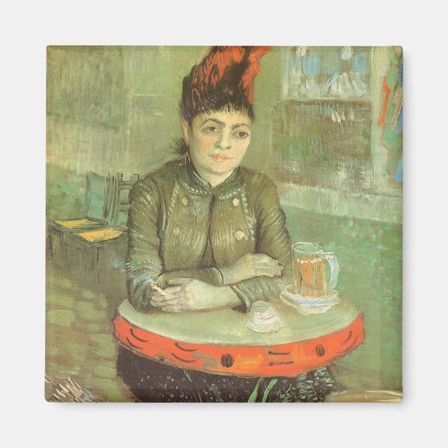 Aimant Portrait de Agostina Segatori par Vincent van Gogh (Devant)
