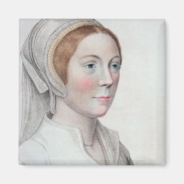 Aimant Portrait de Catherine Howard (1520-42) gravé par (Devant)