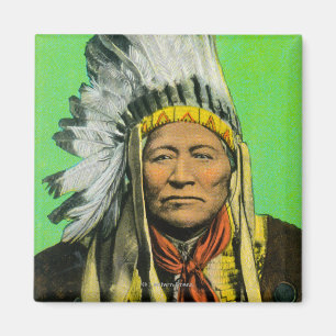 Aimant Portrait de chef Washakie