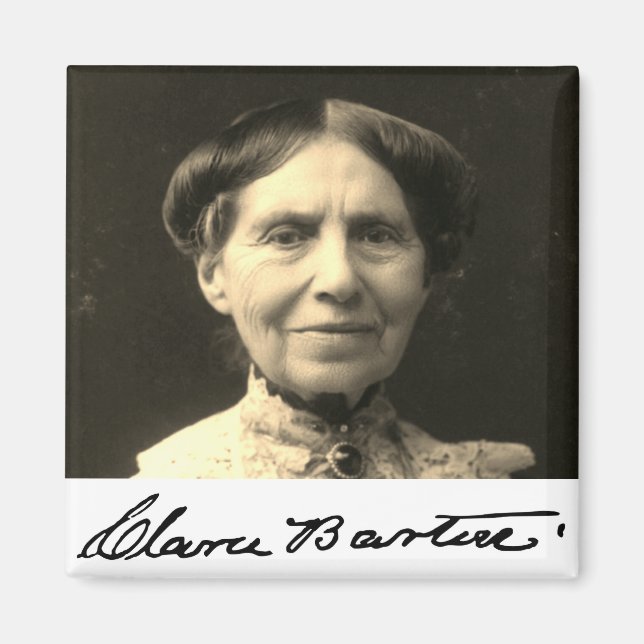 Aimant Portrait de Clara Barton (Devant)