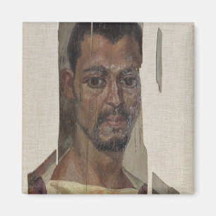 Aimant Portrait de Fayum (encaustic wax on wood)