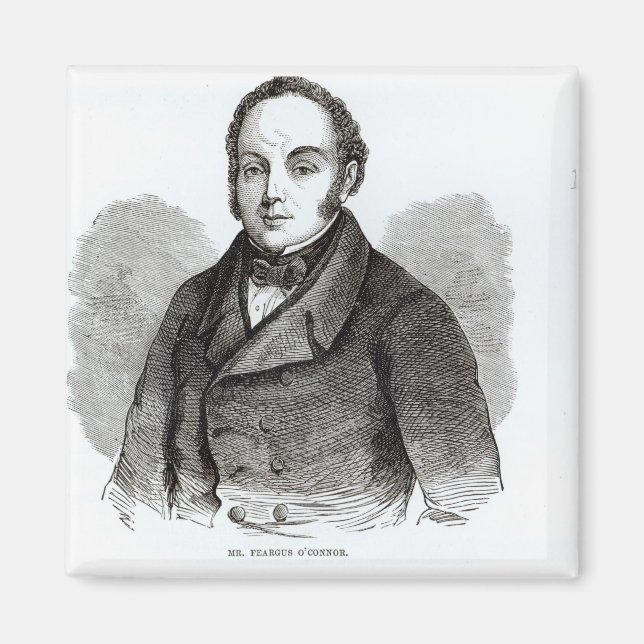 Aimant Portrait de Feargus O'Connor (Devant)