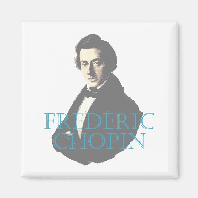 Aimant Portrait de Frédéric Chopin (Devant)