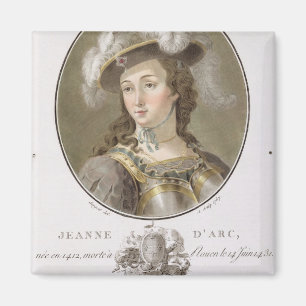 Aimant Portrait de Jeanne d'Arc (1412-31), 1787 (coloré