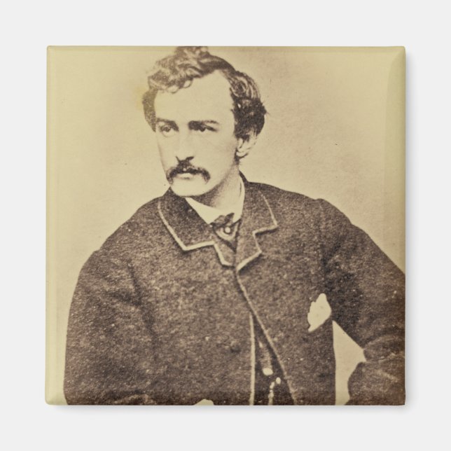 Aimant Portrait de John Wilkes Booth | 1861-65 (Devant)