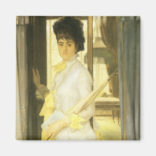 Aimant Portrait de Mlle Lloyd par Tissot, Portrait Vintag