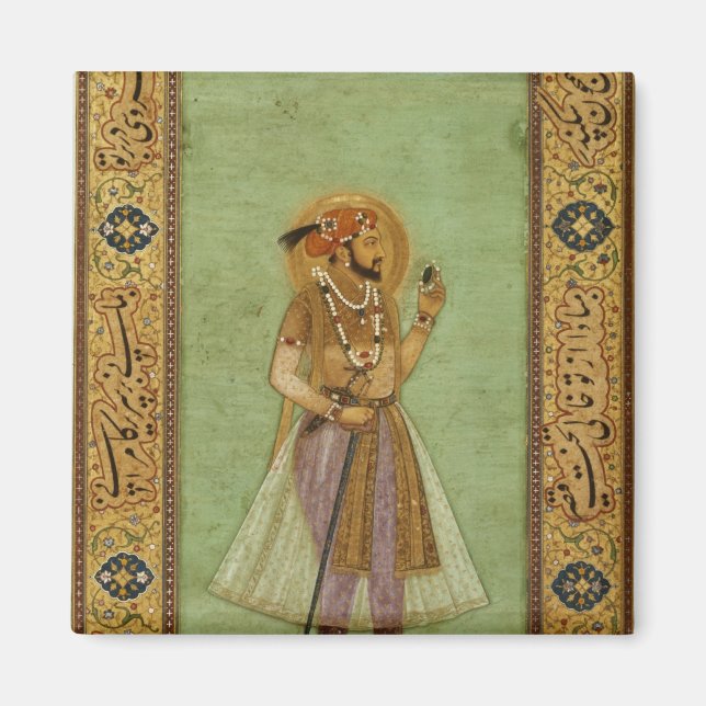 Aimant Portrait de Shah Jahan, 1631, Mughal (Devant)
