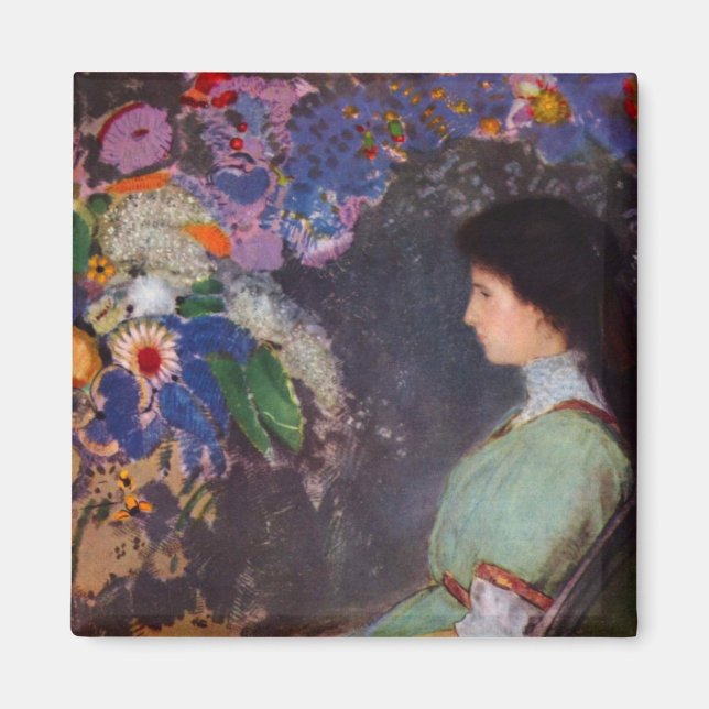 Aimant Portrait de Violet Heymann par Bertrand-Jean Redon (Devant)