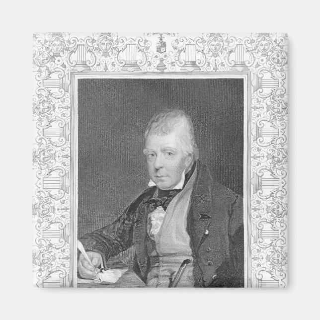 Aimant Portrait de Walter Scott (Devant)