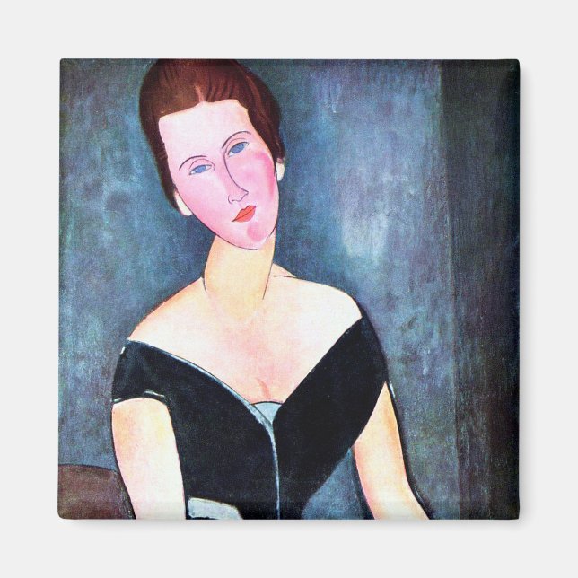 Aimant Portrait de Woman (Devant)