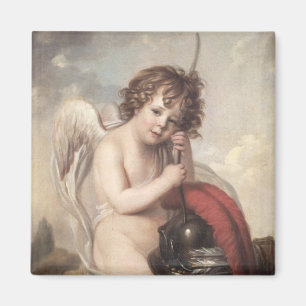 Aimant Portrait d'Oswald principal Fawcett comme cupidon