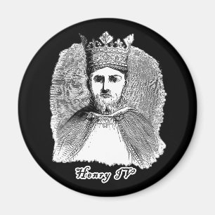 Aimant Portrait du Roi Henry IV sur des T-shirts et des