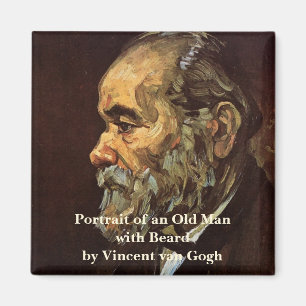 Aimant Portrait du vieil homme avec barbe par Vincent van