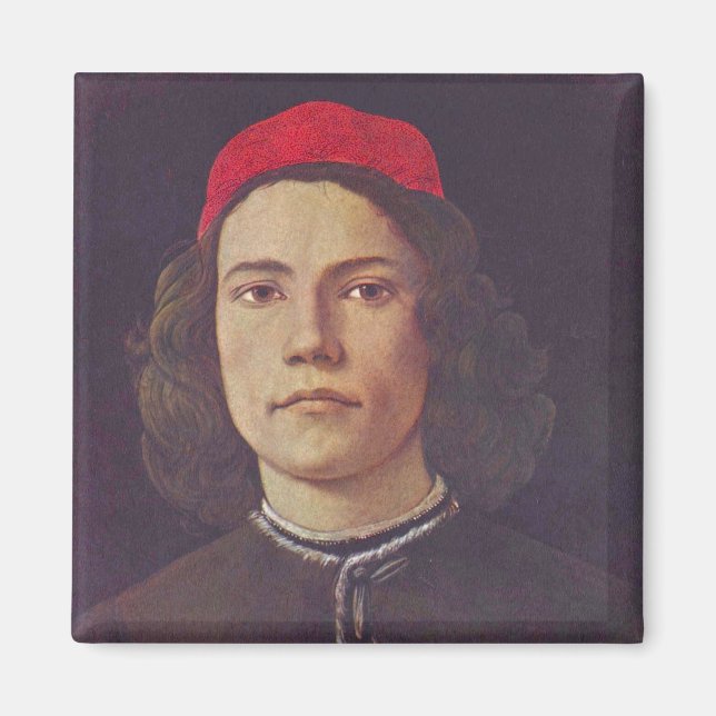 Aimant Portrait d'un jeune homme (Devant)