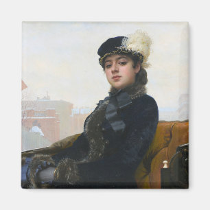 Aimant Portrait d'une femme inconnue, Ivan Kramskoi