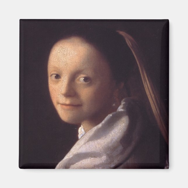 Aimant Portrait d'une jeune femme (Devant)