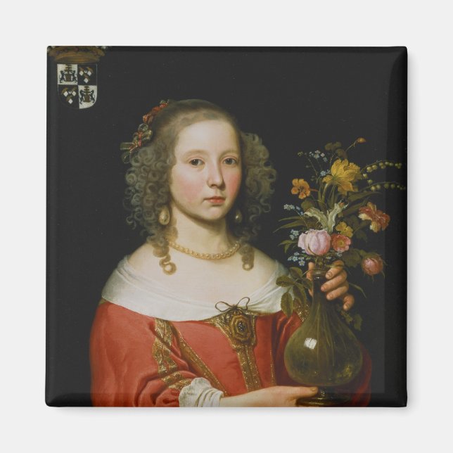 Aimant Portrait d'une jeune fille (Devant)