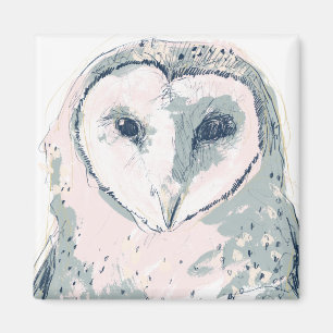 Aimant Portrait funky Owl