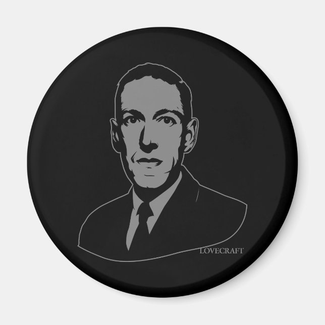 Aimant Portrait HP Lovecraft (Devant)